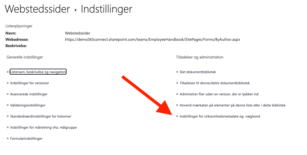 Indstillinger Indstillinger