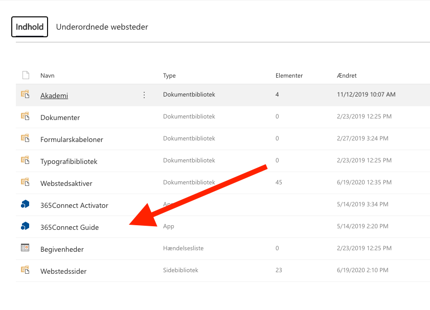 Guides App i webstedsindhold Guides App i webstedsindhold